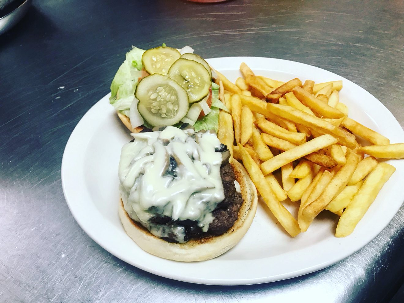 Double Mushroom Burger Combo.