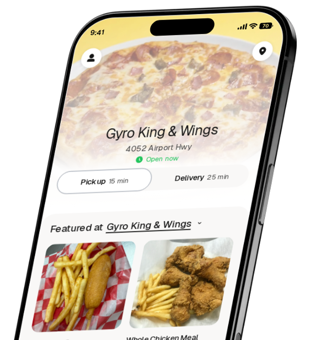 Gyro King & Wings app preview