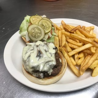 Swiss Mushroom Burger