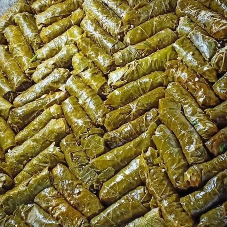 Meat Grape Leaves.